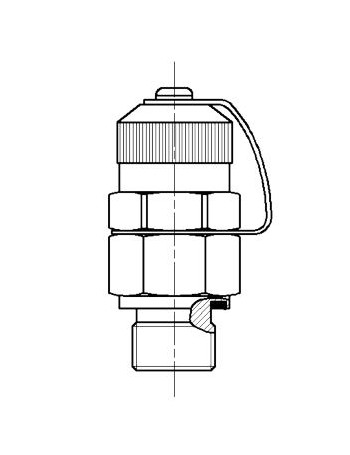 Meetkoppeling 1/4 BSP RVS