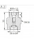 Roth vulventiel adapter M28x1.5 / 7/8-14UNF