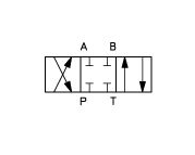 Atos NG6 stuurventiel ABPT gesloten, 24VDC