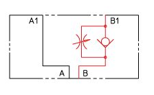 Atos NG06 enkelwerkende stroomregelventiel poort B