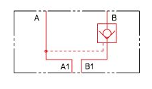 Atos NG06 enkelwerkende gestuurde terugslagklep B