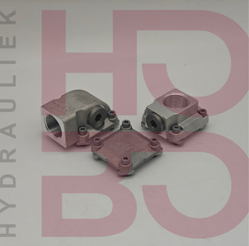 ILLZSET5G25B — ASA rail connector-set BSP 1″ (1× 90° + 1× straight)