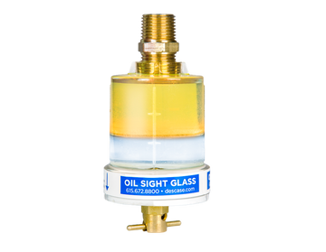 9501166 - Des-Case® Oil Sight Glass 16 oz/ 473 ml x 1/2"NPT